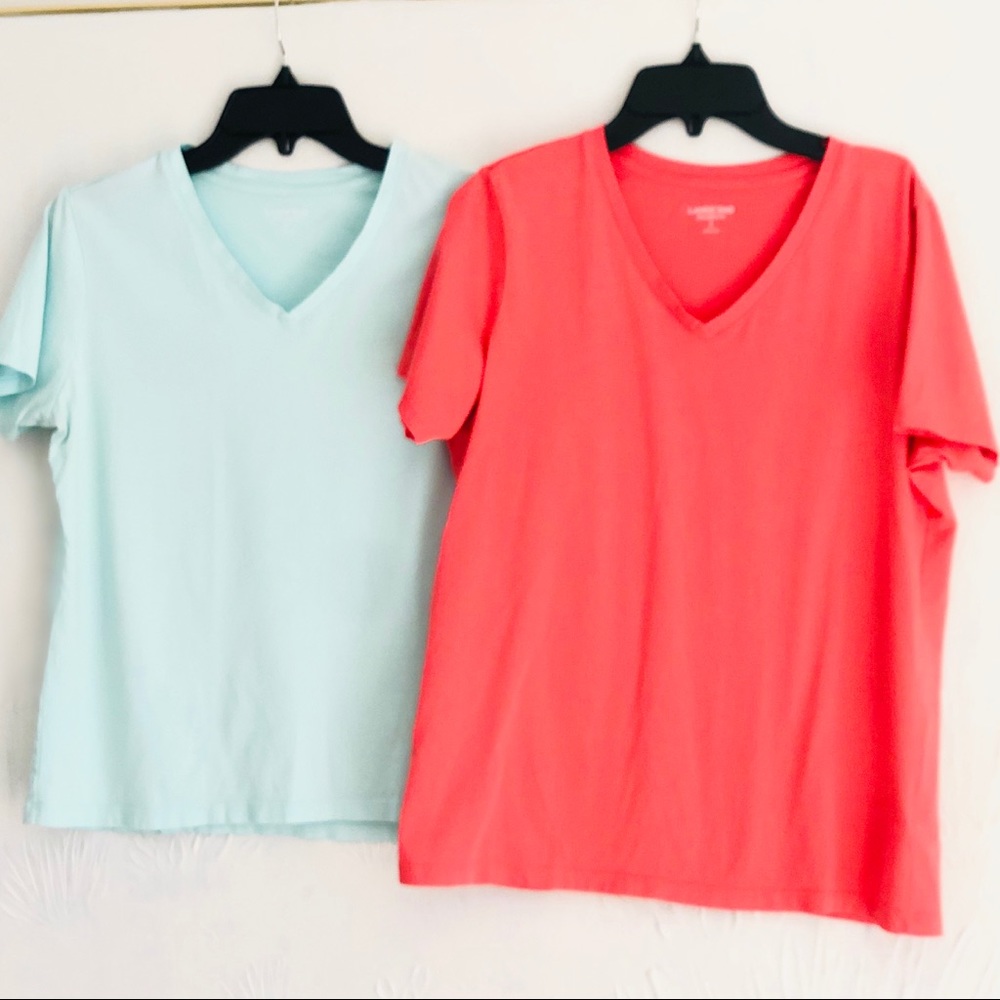 Lands End Relaxed Fit Tee Shirt Bundle - Womens S
